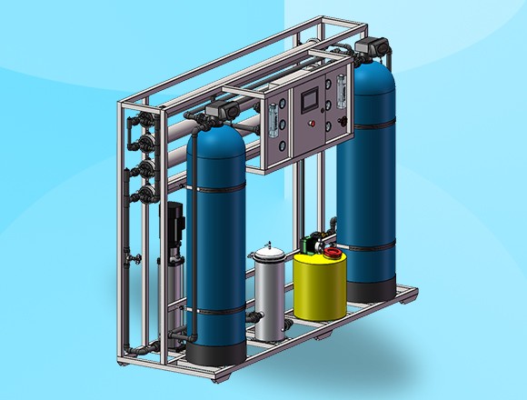 反渗透设备产水量：2吨/小时 海南反渗透设备厂家