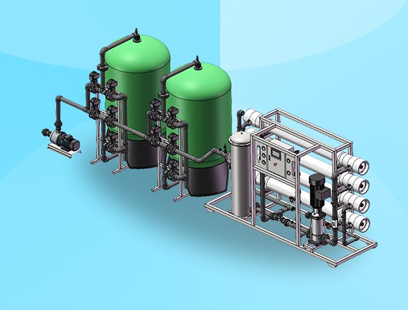 8吨/时 反渗透设备，海南水处理生产厂家长期提供纯水设备